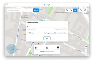 Multi spot mode of AnyGo location Spoofer