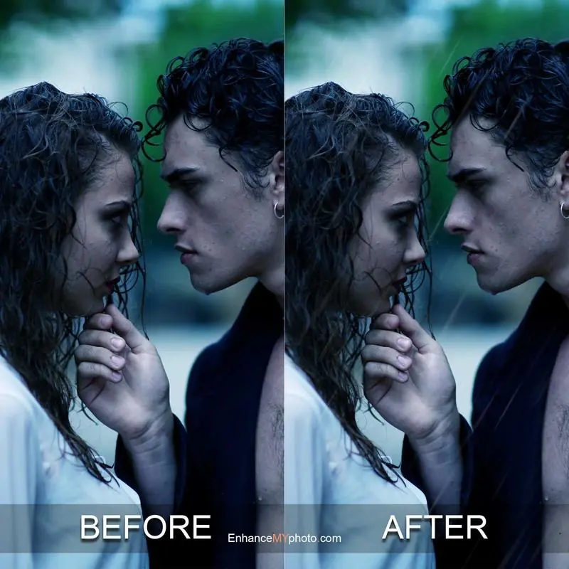 Original and HDR-enhanced images side by side.