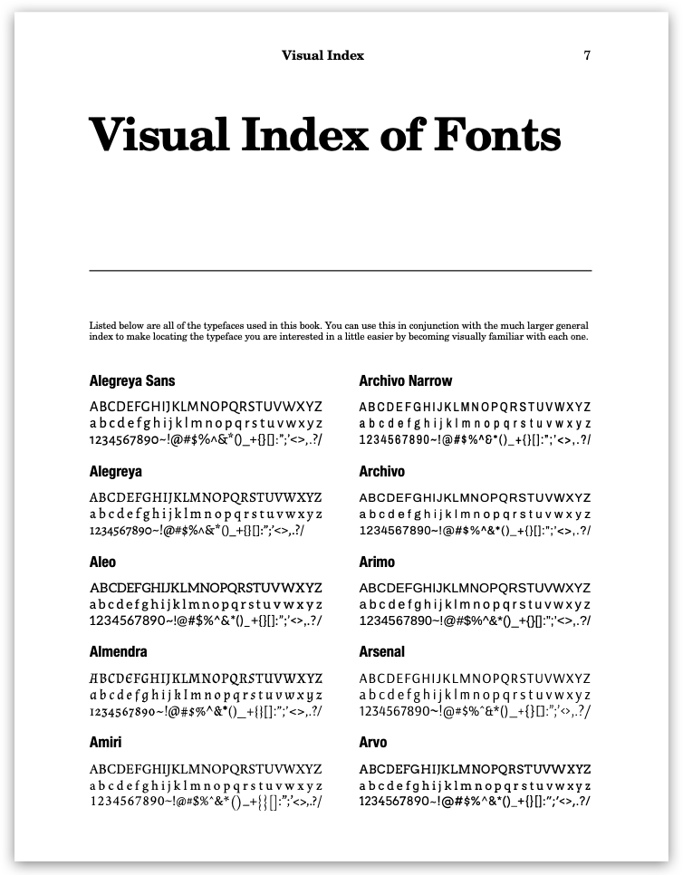 font combinations