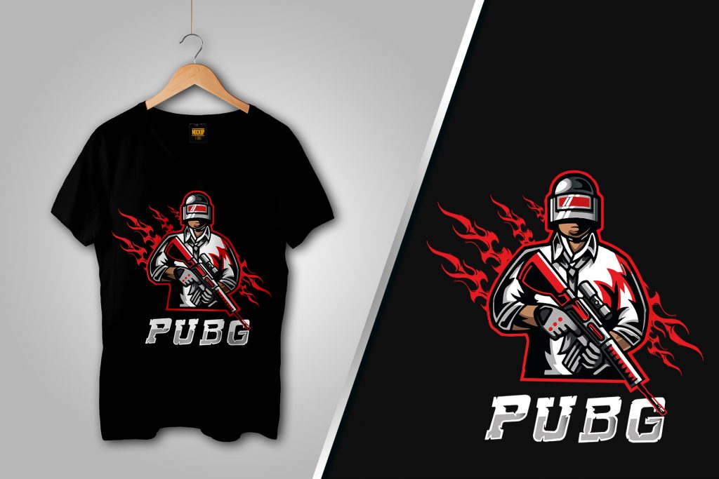 red pubg design