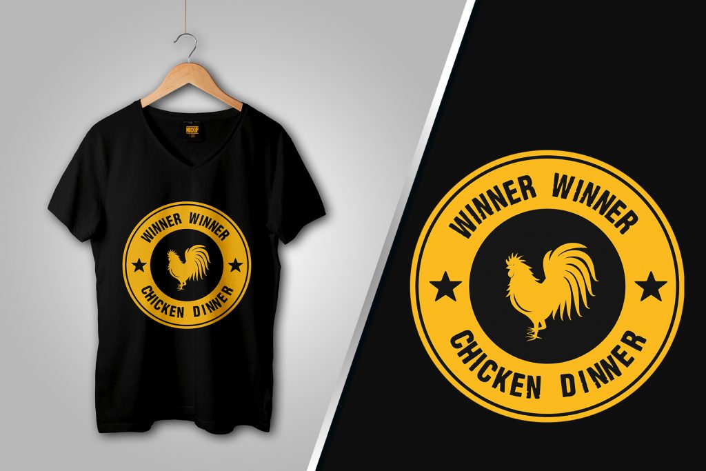 pubg t shirt yellow design