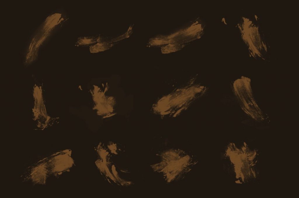 Soft round brush stroke