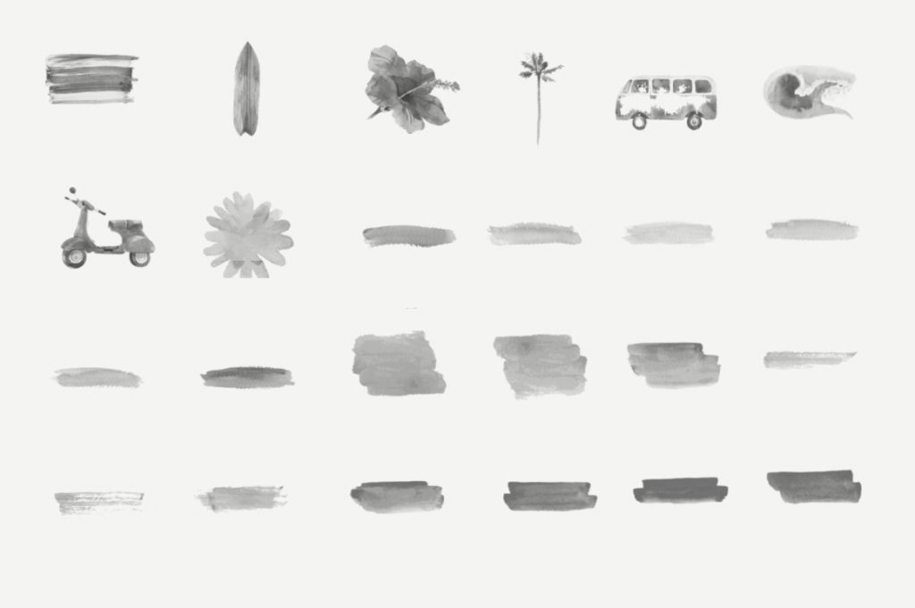 Dry brush effect