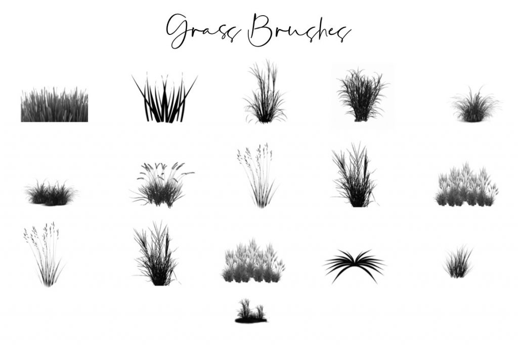 Grass Photoshop Brushes