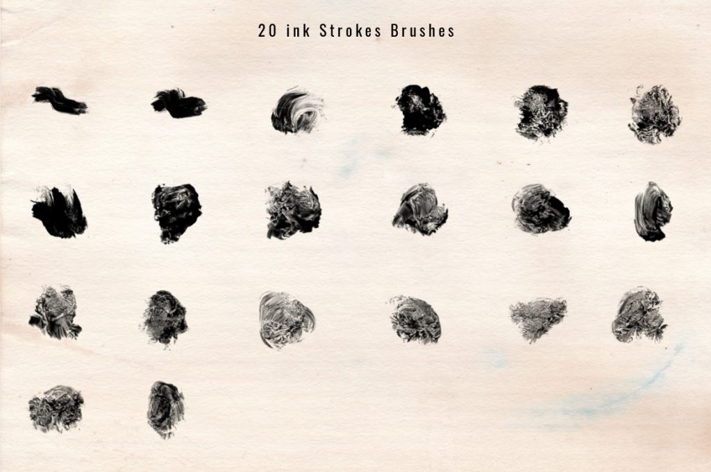 Ink Stroke Photoshop Brushes