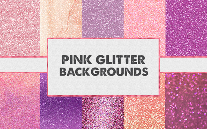 Pink Glitter Backgrounds Bundle