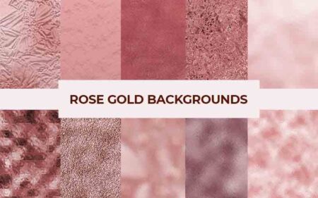 10 Rose Gold Backgrounds Grid Display