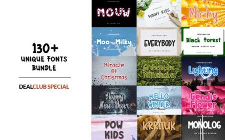 Feature image of Unique Fonts Bundle