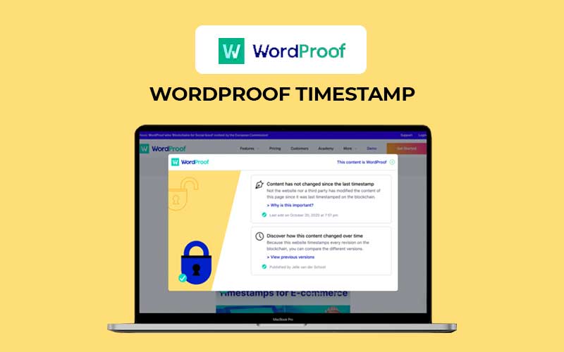 WordProof Timestamp Tool For Your site DealFuel
