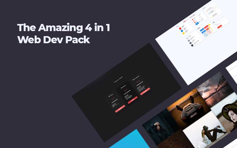 4-In-1 Website Design Elements Pack