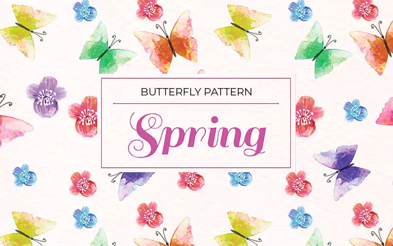 Floral Butterfly Background, free background images for spring