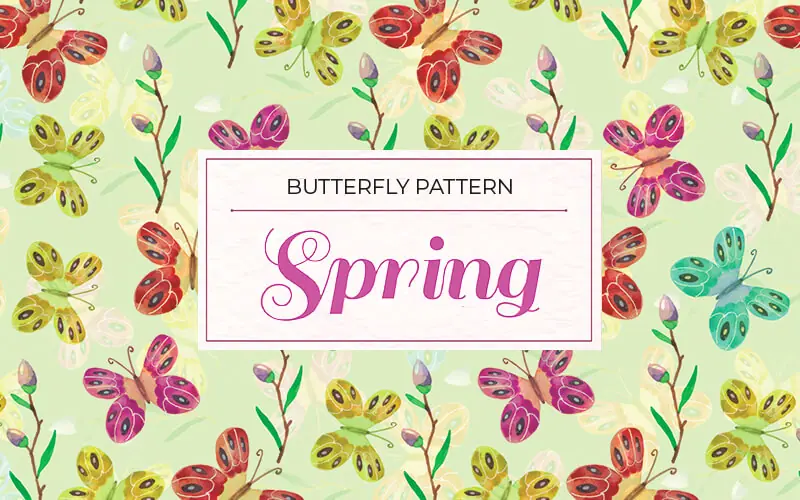 Floral Butterfly Background Image