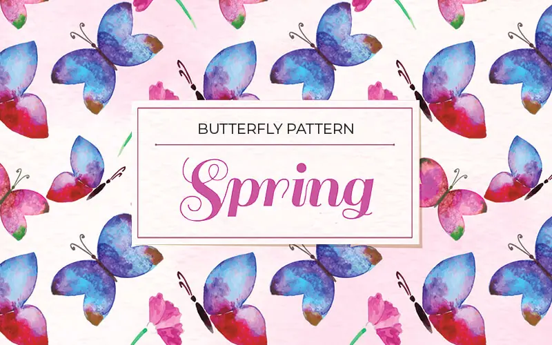 Butterfly Pattern Background, free background images for spring