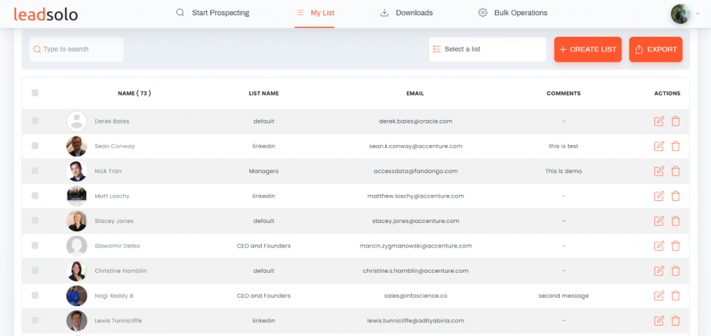 Leadsolo- Prospect Finder
