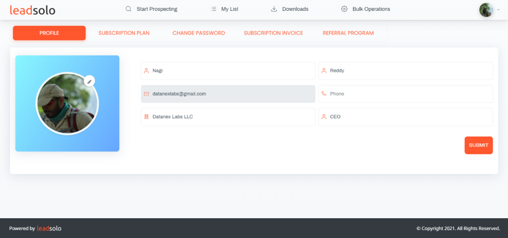 Leadsolo- Prospect Finder
