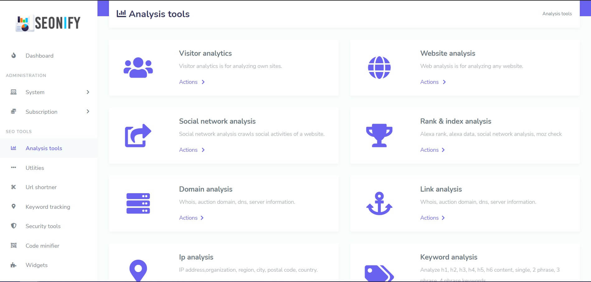 Analysis Tools