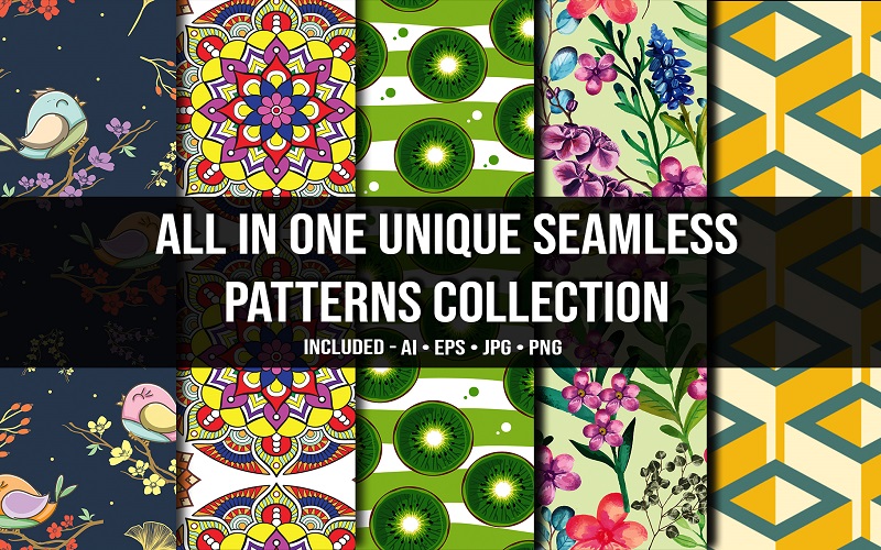 All in One Unique Seamless Patterns Collection