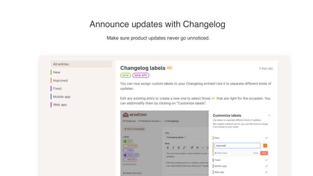 3 Announce updates