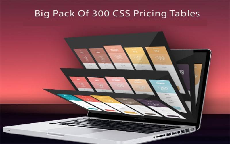 300 CSS Pricing Tables