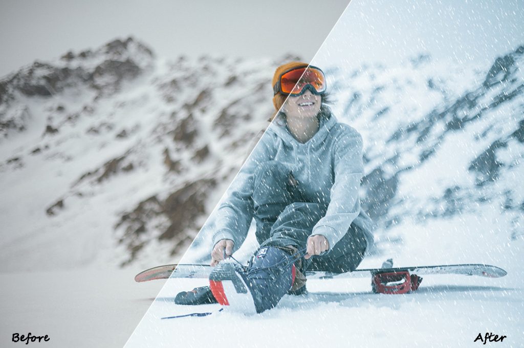 Before After Winter Photoshop Actions Bundle