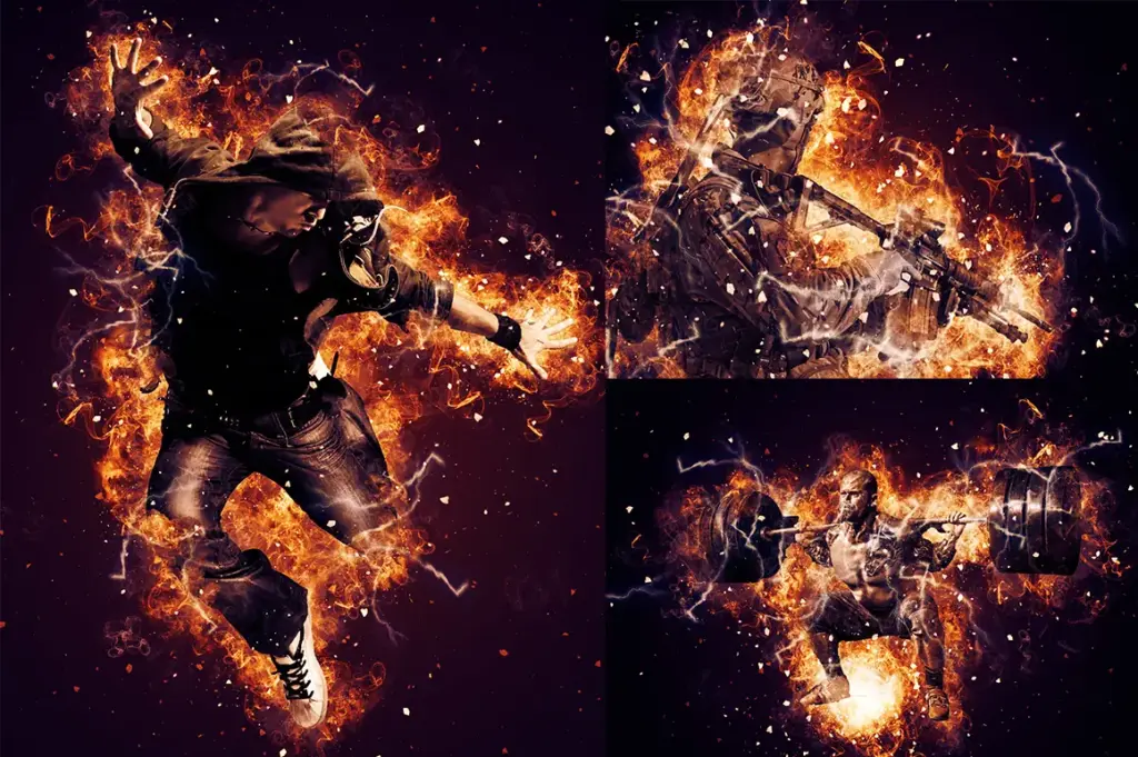 Before After Energy Photoshop Actions Bundle