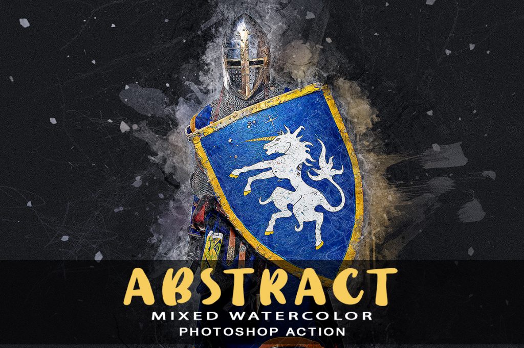 Abstract Mixed Colours Photoshop Actions Bundle