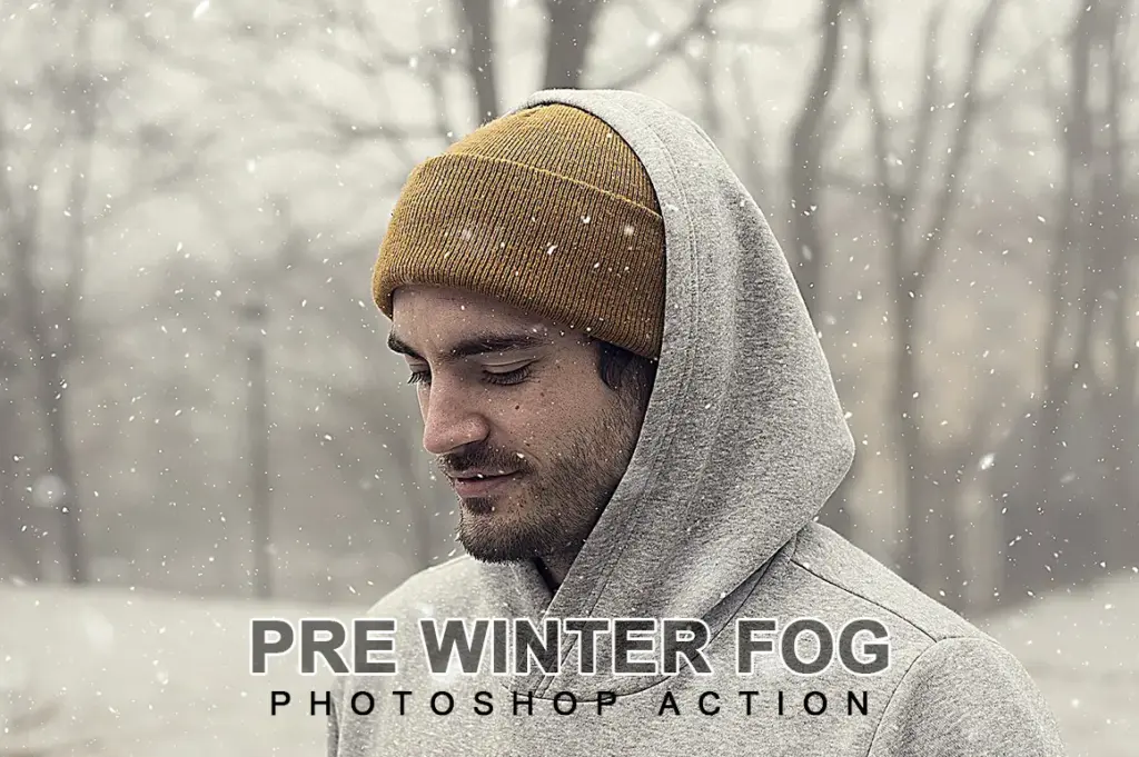 Pre Winter Fog Photoshop Actions Bundle