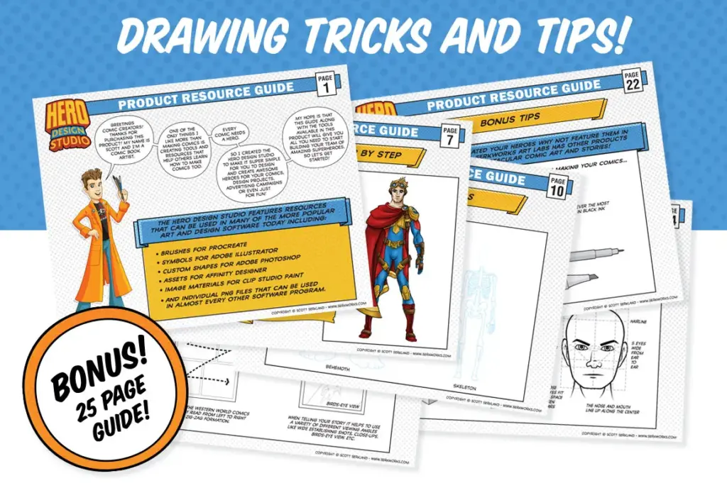 25 Page guide for drawing tricks