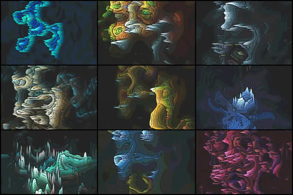 Ethereal space clouds background