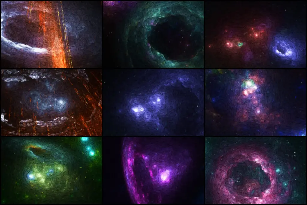 Deep space vista background