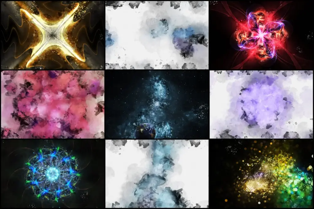 Cosmic starburst effect background