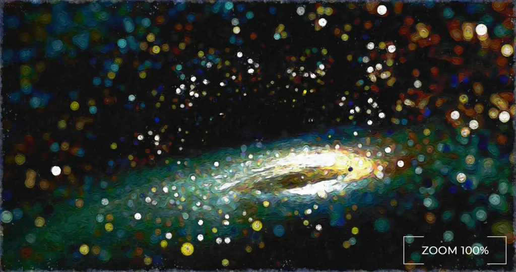 Vibrant interstellar clouds background