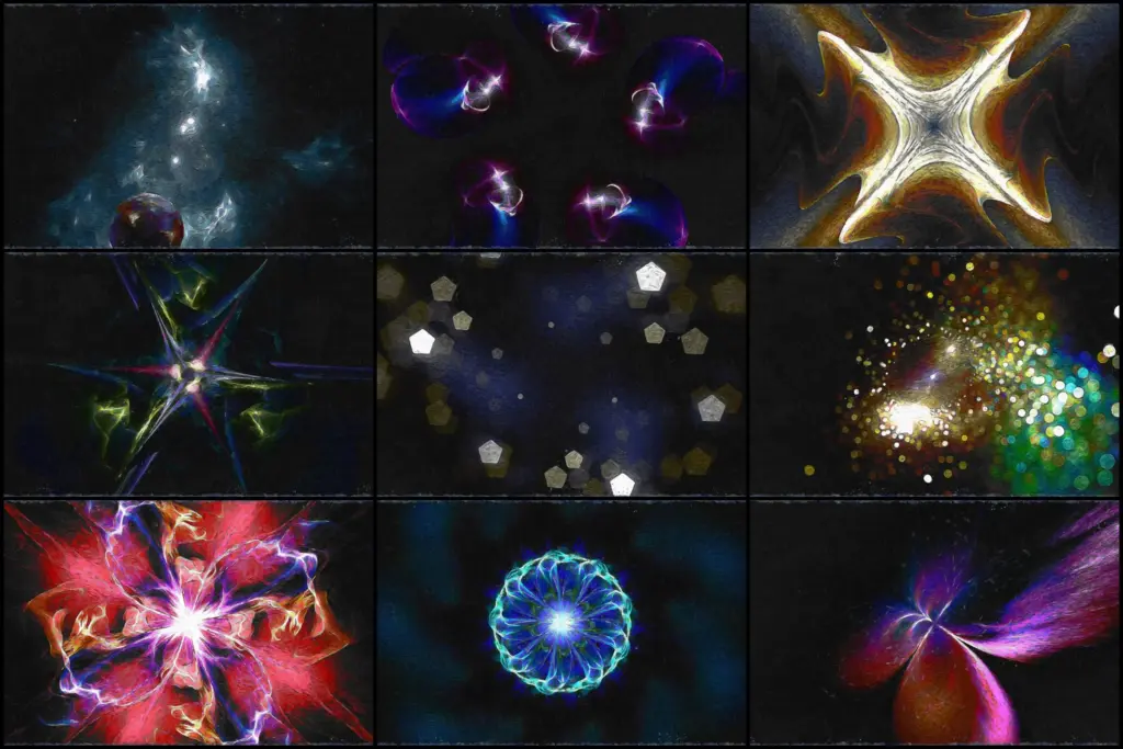 Space dust particles High-Res Galaxy background