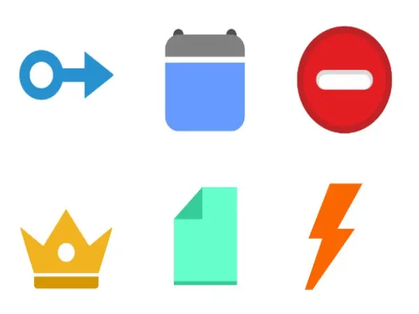 Notepad, Flash, Crown logotype design