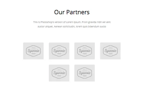 website template for partners page
