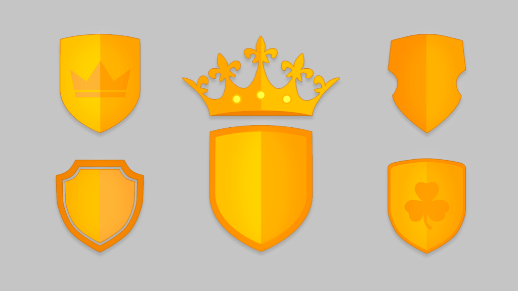 Crown Badge Premium vector Graphics