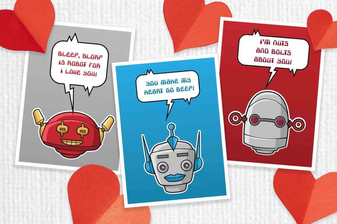 Robot Avatar Stickers mockup