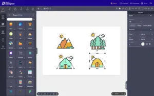 Flexible Image Editor Feature of Drawtify Infographic Creator