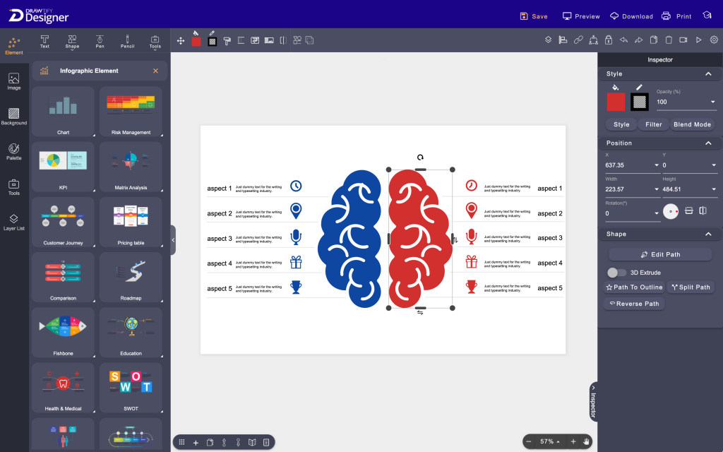 Infographic Elements of Drawtify