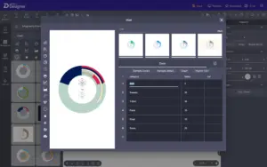 Infographic Charts Feature of Drawtify - Infographic creator software