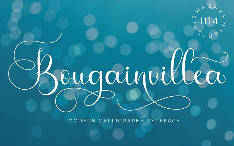 Bougainvillea font style