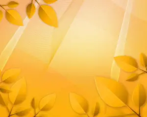 cool yellow background with leaf patterns