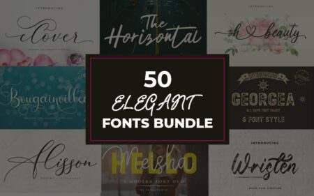 50 Elegant Fonts Bundle