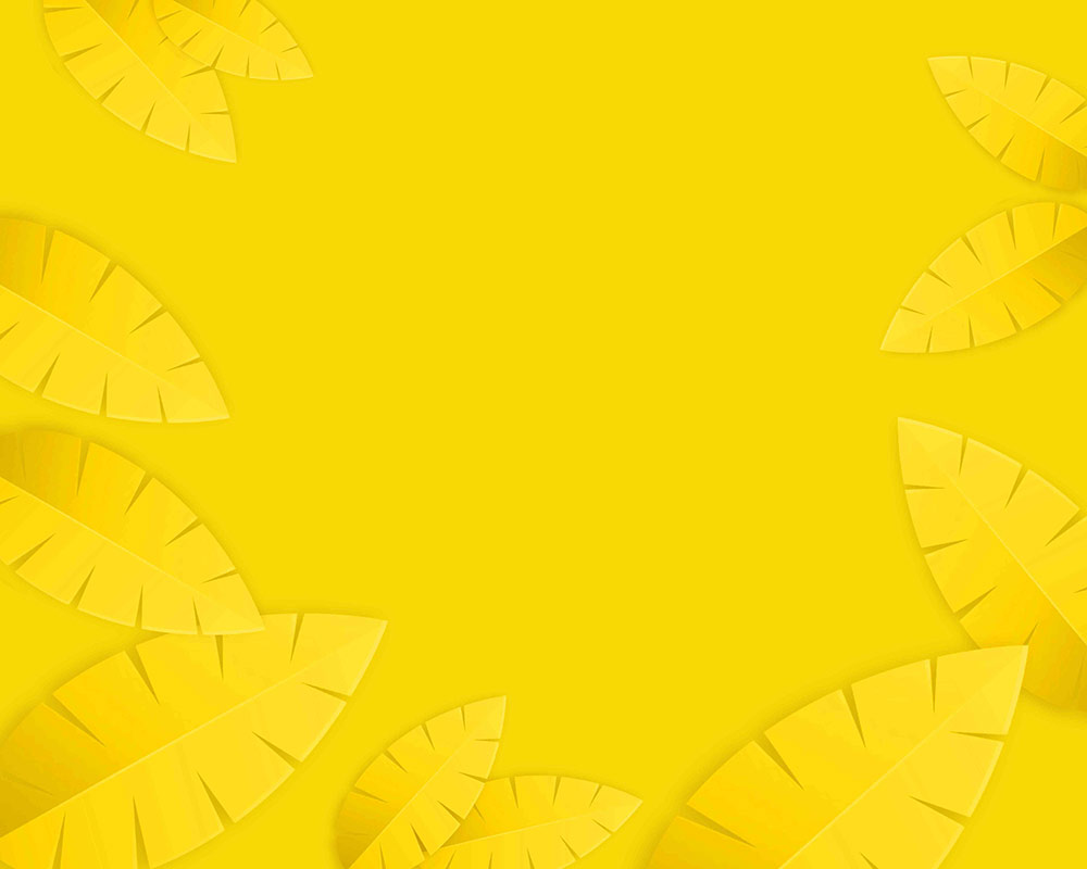 pretty yellow background with leaf pattern