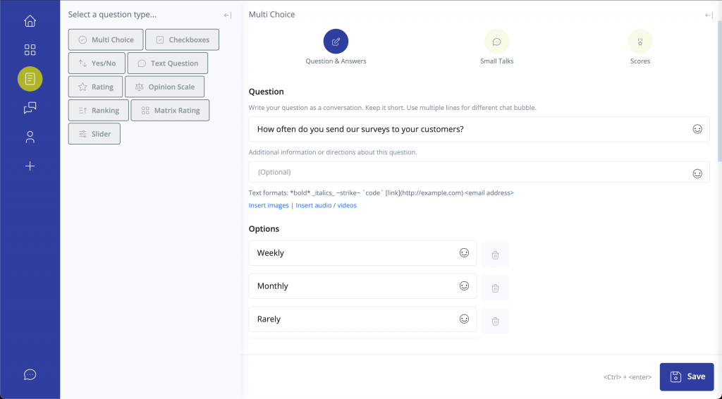 twtpoll - Social Media Survey platform- multiple choice question