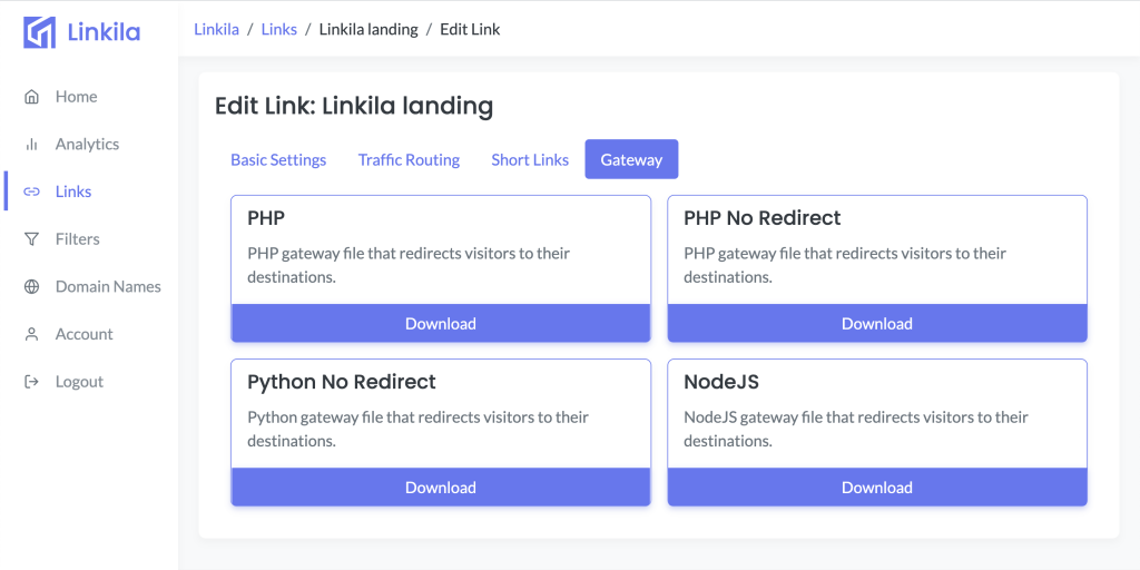Gateway preview of Linkila - Deep Link Generator