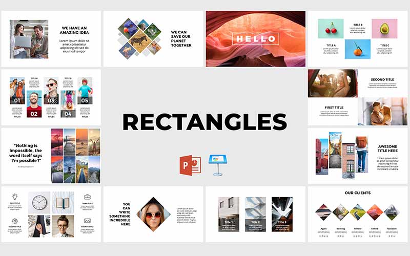 Photo slides template