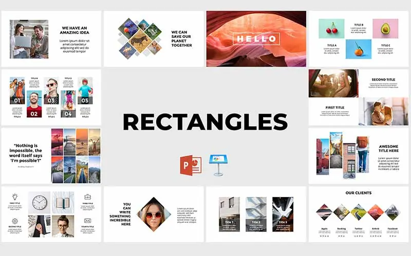 Photo slides template