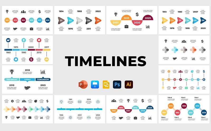 Timelines presentation template
