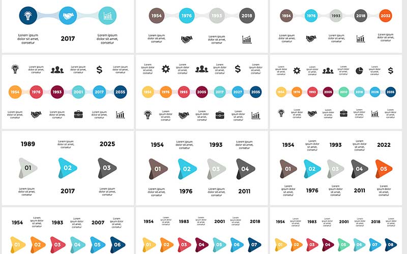 Timelines presentation template